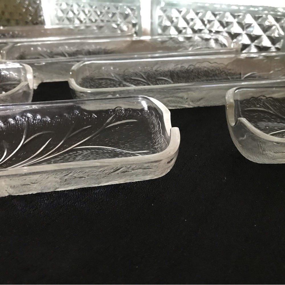 Vintage Glass-Corn Holders